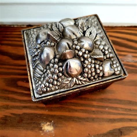 vintage decorative metal box from japan|Vintage Japanese Metal Box .